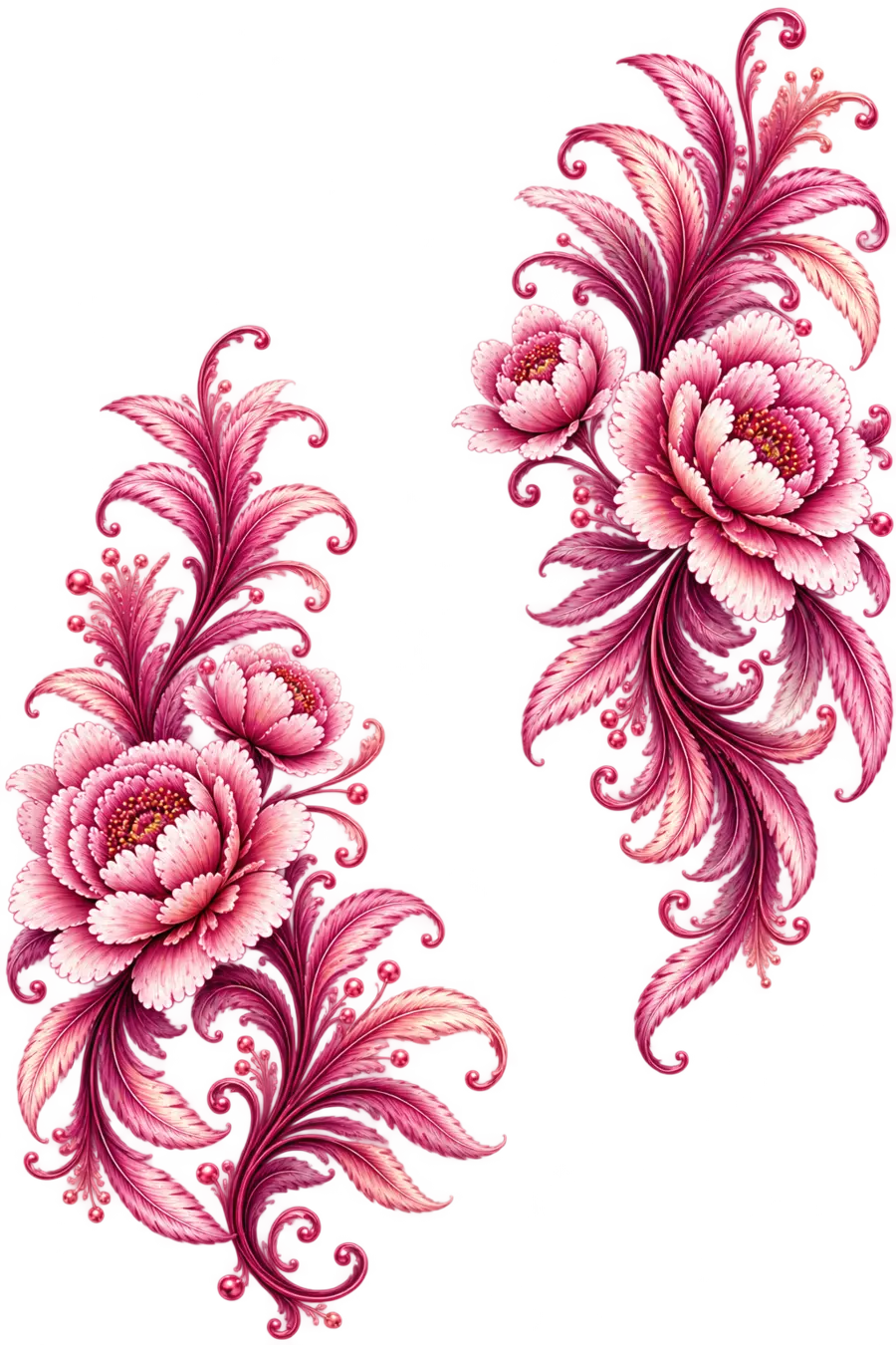 Motivo floral decorativo